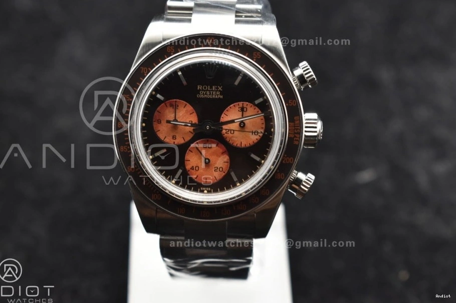 SS SS Edition ADGF A7750 Orange on Bracelet Daytona Best Dial Black 0416